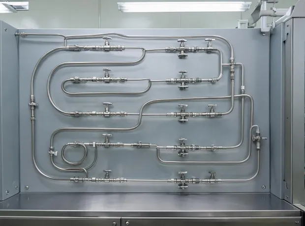 Analytical instrument tubing and valves